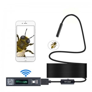 Bezprzewodowy endoskop 2.0 megapiksela HD WiFi Boroskop USB Interfejs wodoodporny wąż inspekcyjny Camerafor Android, iOS i Windows, iPhone, Samsung, Tablet, Mac